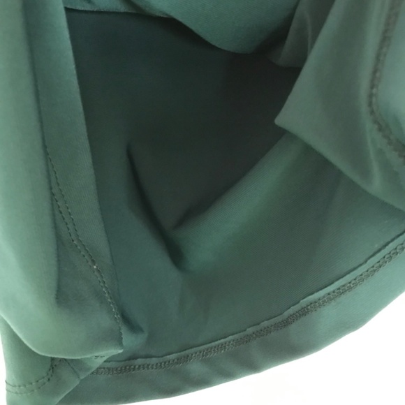 FOREVER 21 Collar Up V-Neck Wrap Bodycon Dress XS Royal Green Long Sleeve - Picture 6 of 12